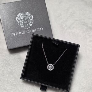 Vince Camuto Freya Necklace 18" With Crystal Pendant